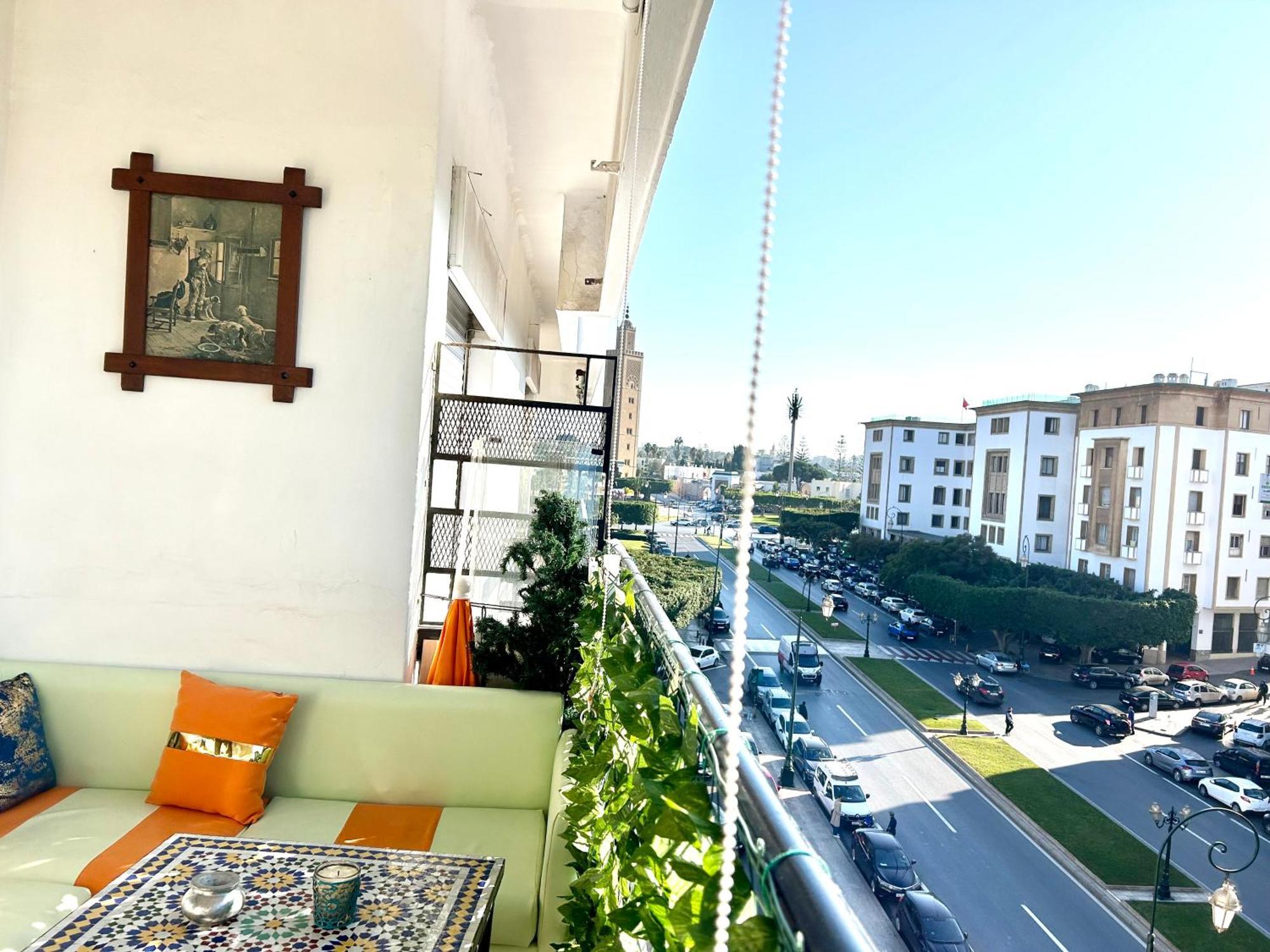 Ferienwohnung Panoramic View Of Downtown Rabat Exterior foto